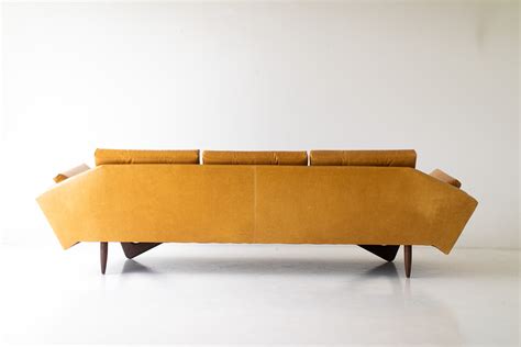 Modern Sofas | Jetson Modern Wood Sofa in Leather - 1404 | Craft Associates – craft associates ...