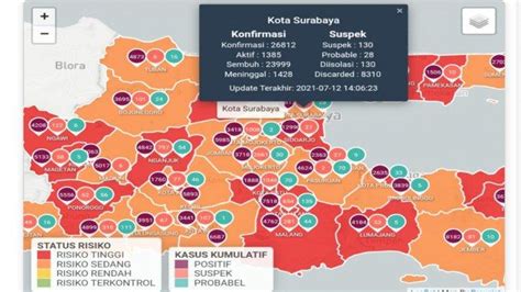Update Virus Corona Di Surabaya Juli Covid Naik Ratusan
