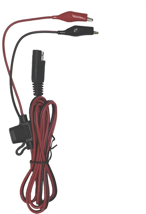 Trickle Charger Extension Cord With Mini Alligator Clips 6