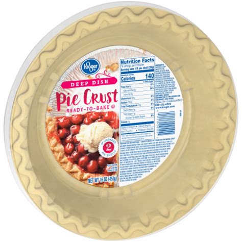 Kroger® Ready To Bake Deep Dish Pie Crust 2 Ct 16 Oz Fred Meyer