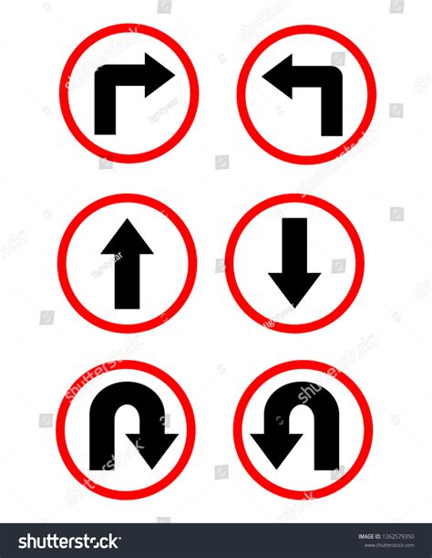 Traffic Signs Collection Vector Stock Vector (Royalty Free) 1262579350 ...