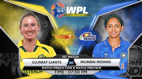 Gujarat Giants Vs Mumbai Indians Women Wpl 2023 1st Match Prediction