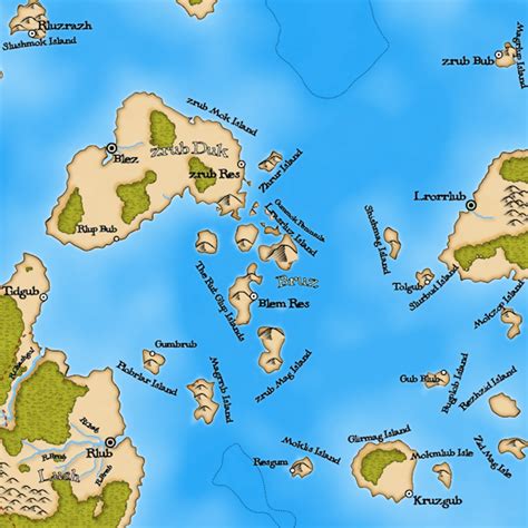 world islands map