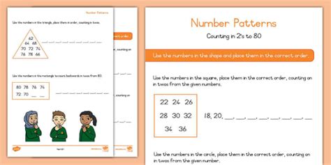 Grade 1 Maths Number Patterns 2s To 80 Teacher Made