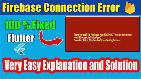 Flutter Core No App No Firebase App Default Has Been Created