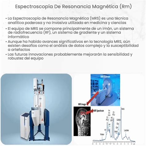 Espectroscopía de Resonancia Magnética RM How it works Application