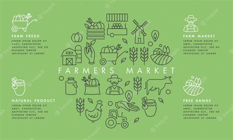 Premium Vector Vector Set Of Logos Badges And Icons For Natural Farm