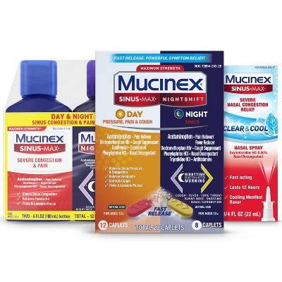 Mucinex Sinus And Nasal Congestion Collection : Target