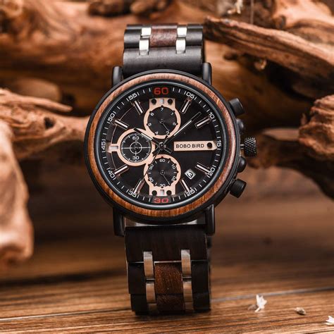 Bobo Bird S Reloj De Madera Grabado Personalizado Para Marido Novio