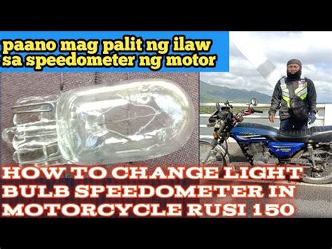 Paano Mag Palit Ng Ilaw Sa Speedometer Ng Motor How To Change Light