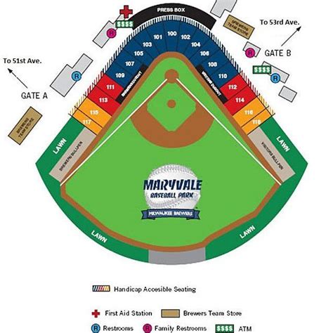 Milwaukee Brewers Seating Chart View | Cabinets Matttroy