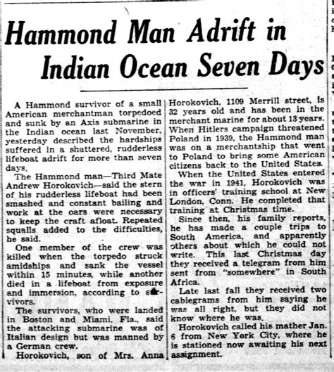 NWI History - From 75 years ago in The Hammond Times, a...