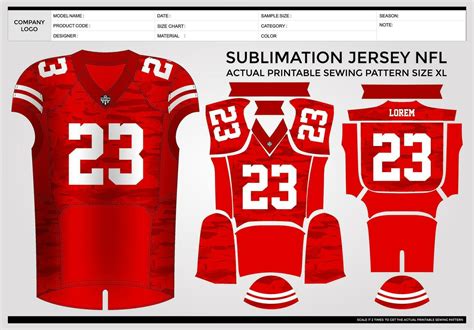 American Football red jersey 25940779 Vector Art at Vecteezy