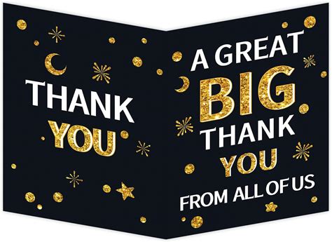 Homanga Large Thank You Card 35x55cm Jumbo Thank You Card A Great Big Thank You Card With