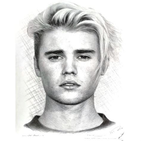 Jonathan Wood Pencil Drawing Justin Bieber