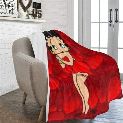 Betty Boop Blanket Fleece Home Decoration Travelling Ts For Etsy