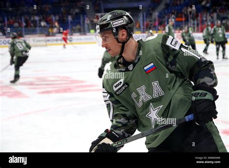 Sankt Petersburg Russland Februar Ska Hockey Club Spieler Borna