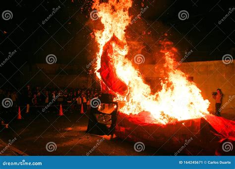 The Burning Of The Devil Guatemalan Christmas Season Celebration