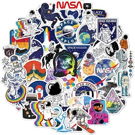 Amazon Nasa Space Stickers For Water Bottle Pcs Cool Vinyl