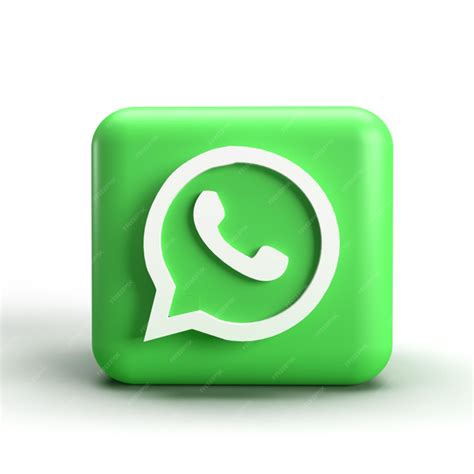 Premium PSD | A green whatsapp logo icon design