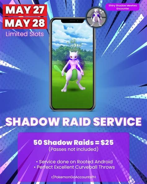 Pokemon Go Shadow Mewtwo Shadow Raids Service : r/PokemonGoAccountsPH