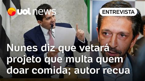 Projeto multa doação de comida em SP Prefeito diz que vetará e