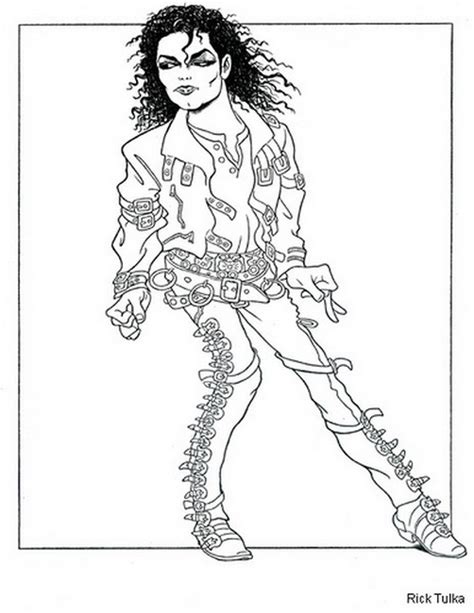 Dibujos Para Colorear Michael Jackson