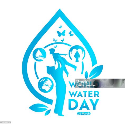 World Water Day Logo Design Template Stock Illustration Download