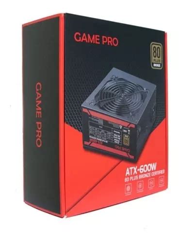 Fonte De Alimenta O Gamer W Game Pro Atx W Plus Bronze Black