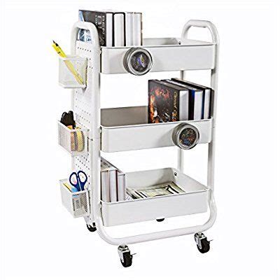 Designa Tier Rolling Cart Utility Cart With Handle Extra Storage