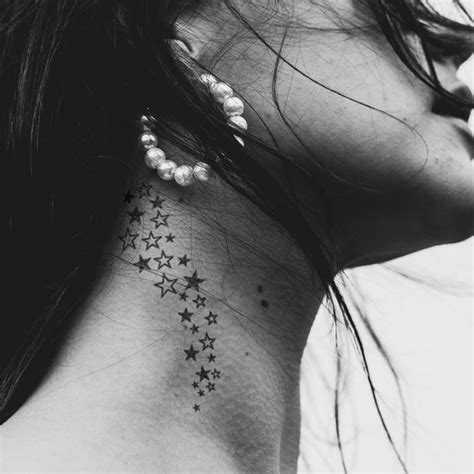 Tattoo Stars Behind Ear