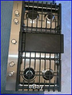 Kitchenaid 36 Stainless Steel 5-Burner Gas Cooktop with Griddle ...