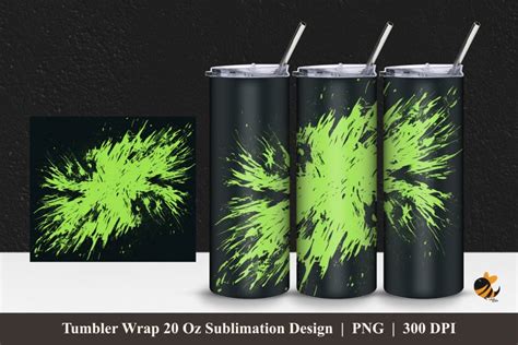 Claw Print Tumbler Wrap Sublimation Design 1