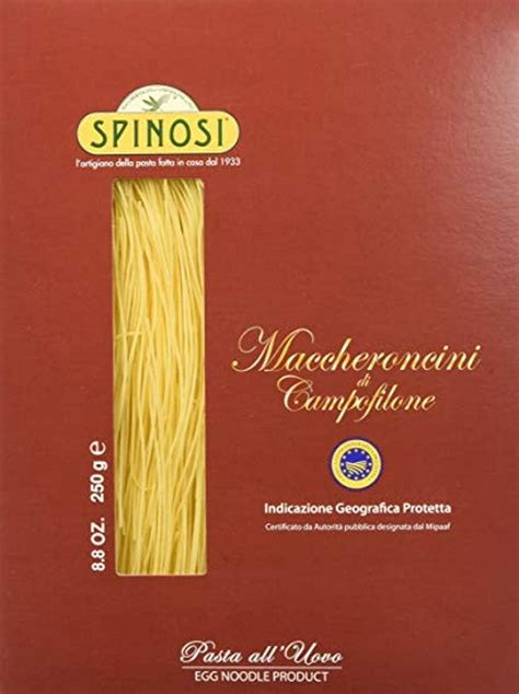 Pasta All Uovo Maccheroncini Campofilone 250 Gr Spinosi Amazonit