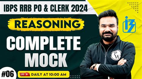 Ibps Rrb Po And Clerk 2024 Reasoning Mock Test Ibps Rrb Mock Test