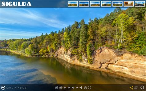 Golden Autumn in Sigulda | Aerial 360° Tour | LATVIA INSIDE - Immersive VR Travel Guide