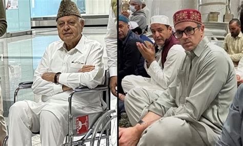 ڈاکٹر فاروق عبداللہ، عمر عبداللہ دیگر پارٹی لیڈروں کے ساتھ عمرہ کی ...