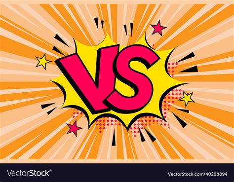 Versus Vs Letters Fight Backgrounds In Flat Vector Image