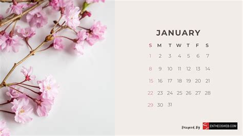 Beautiful Flowers 2023 Monthly Calendar for Desktop Wallpaper and Print ...