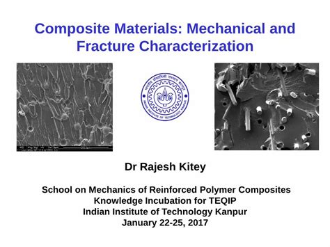 Pdf Composite Materials Mechanical And Fracture Characterization On