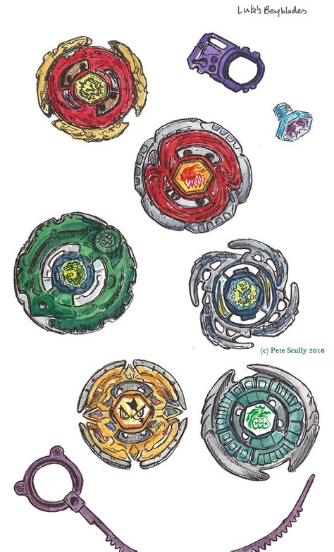 my son's beyblades | They spin around. My son and all his fr… | Flickr