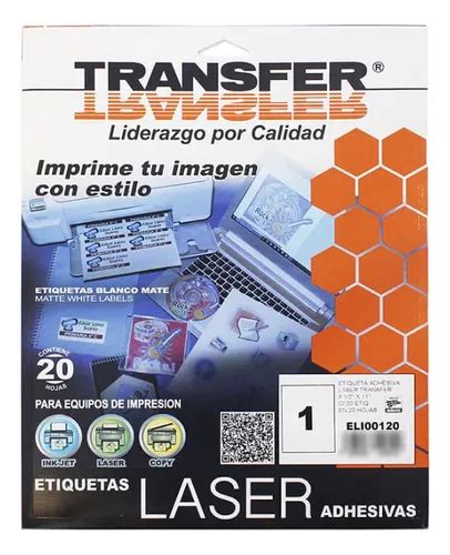 Hoja Etiqueta Adhesiva Blanca Carta Transfer Pqte C 20hjs MercadoLibre