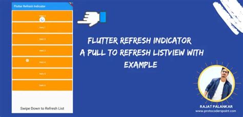 Flutter Refresh Indicator A Pull To Refresh Listview With Example