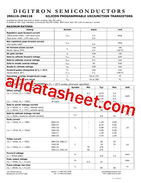 N Datasheet Pdf Digitron Semiconductors