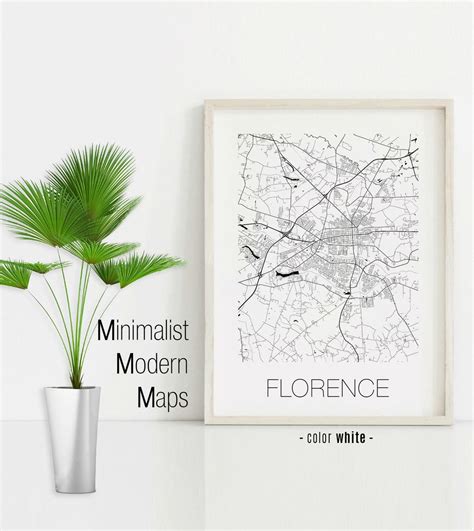 Florence South Carolina Florence SC Map Florence Map - Etsy