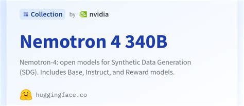 Nvidia開源Nemotron 4 340B家族以供開發者建置大型語言模型 iThome