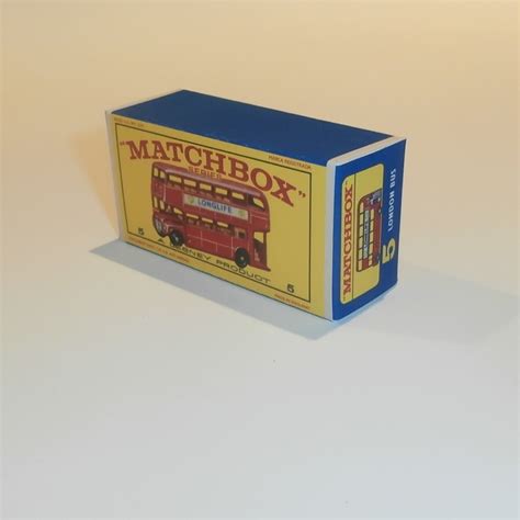 Recovertoy Matchbox Lesney 5 D2 Routemaster London Bus Repro Box