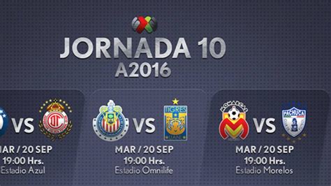 Liga Mx Fechas Y Horarios De La Jornada 10 Del Apertura 2016 En La Liga