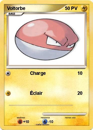 Pokémon Voltorbe 6 6 Charge Ma carte Pokémon