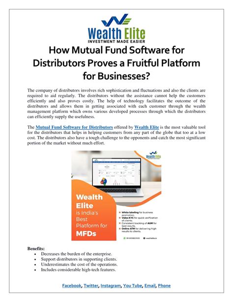 Ppt How Mutual Fund Software For Distributors Proves A Fruitful